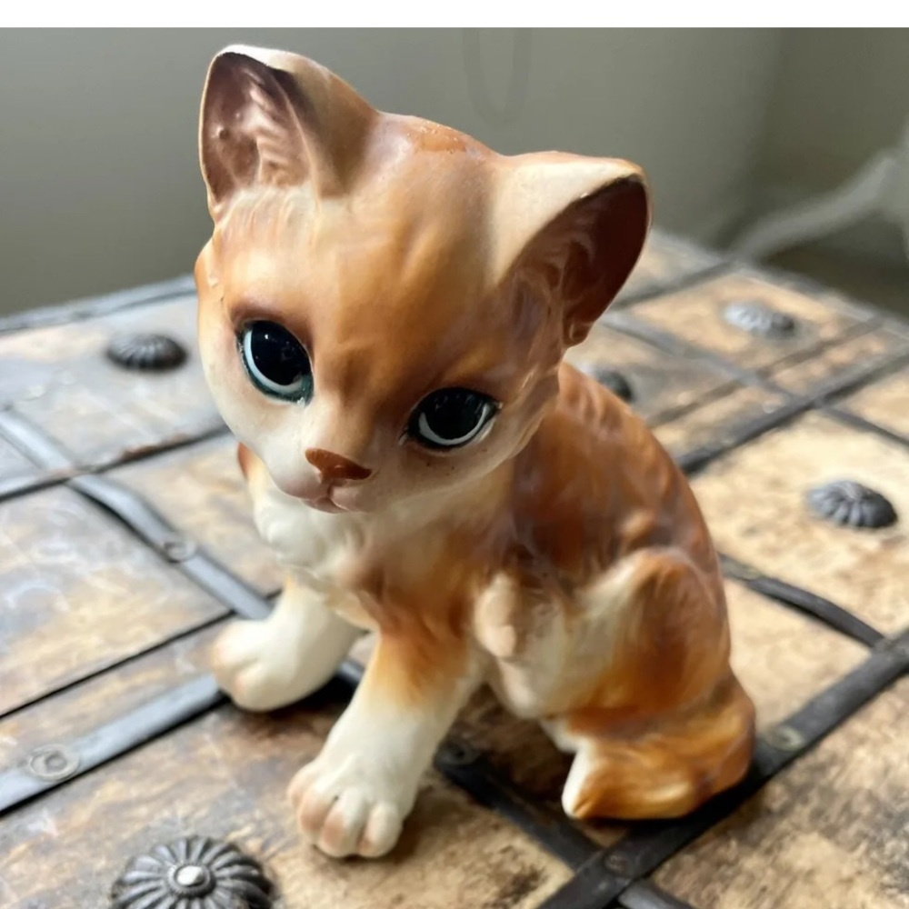 Vintage Japan Anthropomorphic Cat Figurine